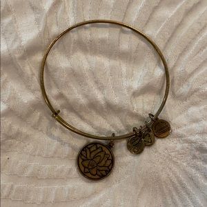 Alex and Ani Lotus Flower Gold Bangle